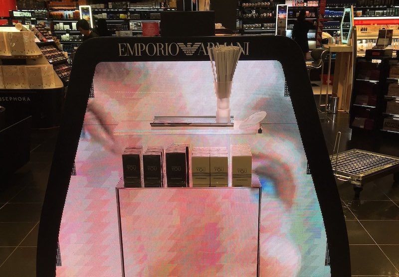 Une PLV innovante chez Sephora pour Emporio Armani et Givenchy
