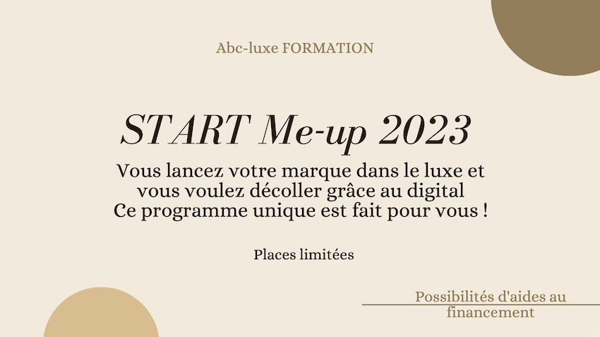 Formation Digital Luxe Start me Up