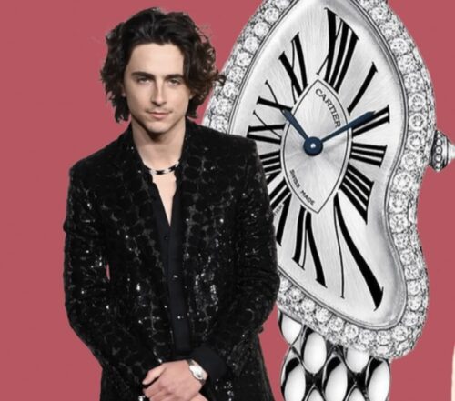 Montre Cartier Crash Timothée Chalamet
