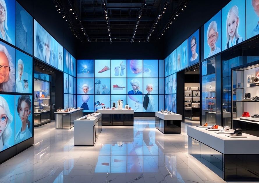 La boutique de luxe du futur - Photo générée avec l'IA